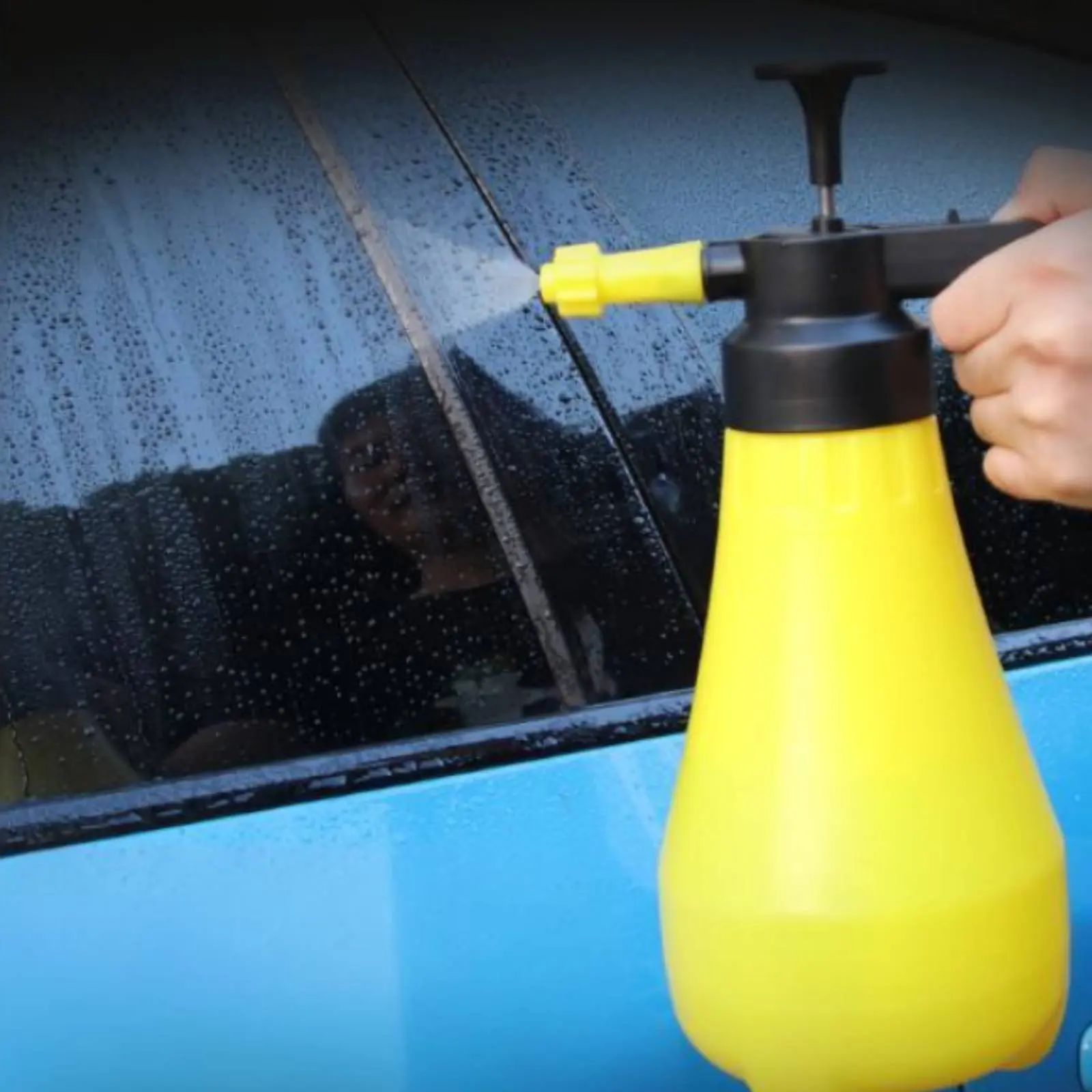1.8 L Alkali Resistant Pressure Sprayer Large Capacity Corrosive Resistant Spray Bottle Chemical Spray Bottle for Hair Salon