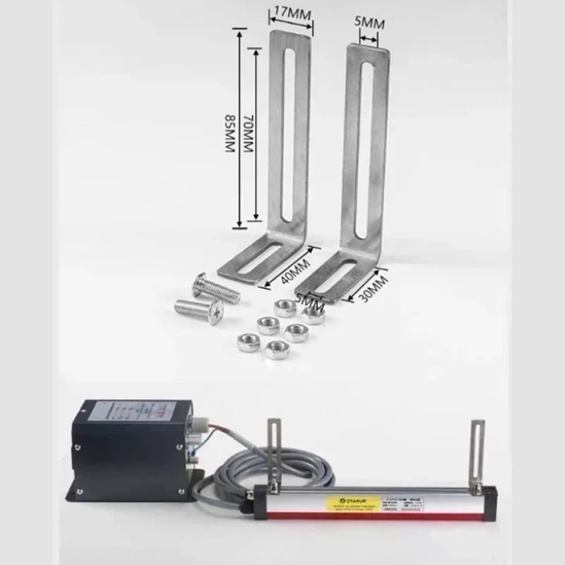 Kit de Barra de Ar Iônico para Eliminação de Estática AC 100mm/160mm, Ionizador Industrial Anti-Estático com Fonte de Alimentação, Removedor de Estática e Poeira