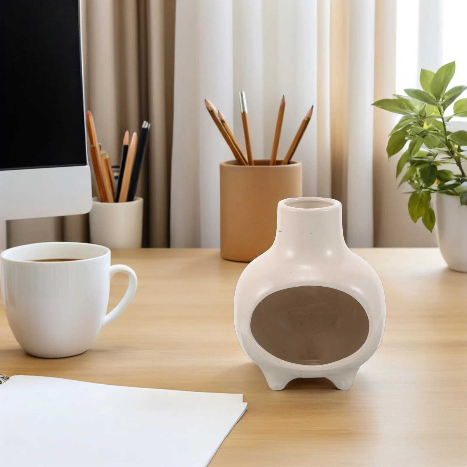 

Ceramic Palo Santo Holder Mini Burner Tabletop Incense Dish Sage Smudge Meditation Yoga Aromatherapy Decor Sage Cone Burner