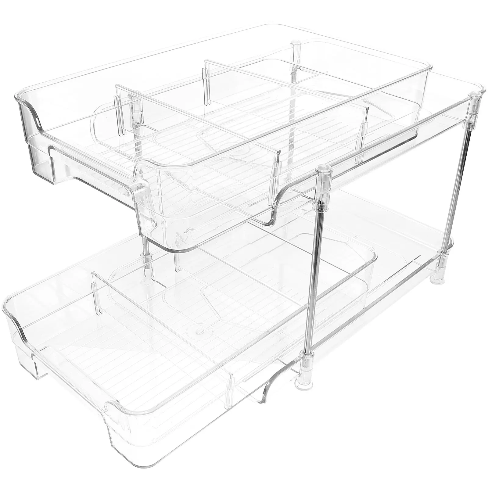 

Настольный органайзер для косметики, двухуровневая многофункциональная полка для хранения, органайзер для ванной, кухни, туалетного столика