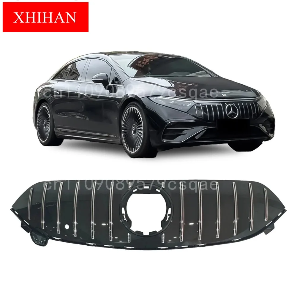 

For 2022 2023 2024 2025 Benz W297 EQS AGM 53 Silver Front Bumper Grille Mesh Grille