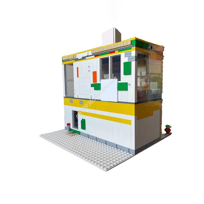1595 pz MOC Negozio Modulare Alternativo Costruire Modello Building Blocks Costruzione Idea Creativa Regali Di Natale Giocattoli Educativi Per Bambini