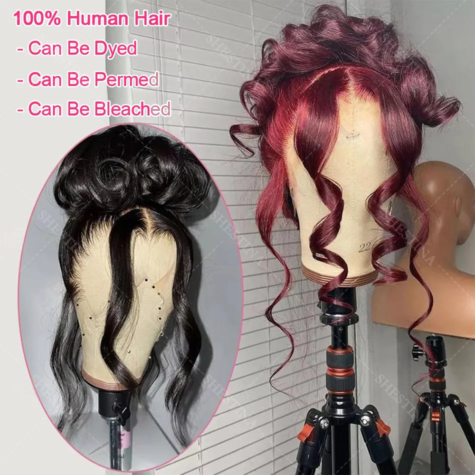 الجسم موجة 360 كامل HD الدانتيل الباروكات الأمامية شعر الإنسان قبل قطعها البرازيلي غلويليس شعر مستعار 200 الكثافة 13x4 الدانتيل الجبهة باروكة من شعر طبيعي