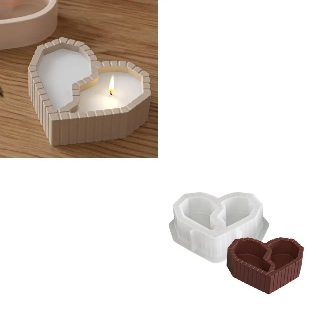 Q5WE Love Heart Mould for Presenting Treats in Elegant Heart Silicone Designs
