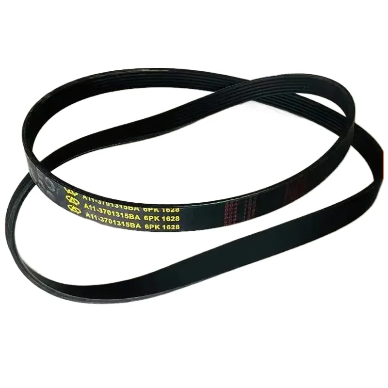 Courroie d'alternateur de courroie de générateur 6PK1628 de haute qualité pour Chery A3 Tiggo Eastar Destiny B11- 3701315 BA A11- 3701315 BA BA