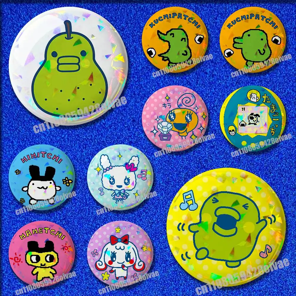 Insignia Badge Cover For Round Pin Brooch Decoration 32mm 44mm 75mm 58mm Electronic Pets T-Tamagotchi Kuchipatchi Mametch Cover