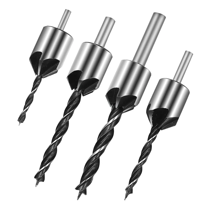 Imagem -06 - Hss Flauta Countersink Drill Bits Grupo Carpintaria Bit Chanfro Alargador Ferramentas Elétricas para Carpintaria Chave Mm6 mm Pcs