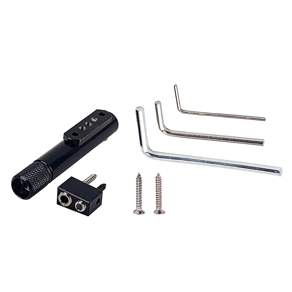 1 Set Bass Guitar Bridge Headless Bass Parts Single Bridge Round Bridge  for Bass Musical Instrument,Guitar Parts