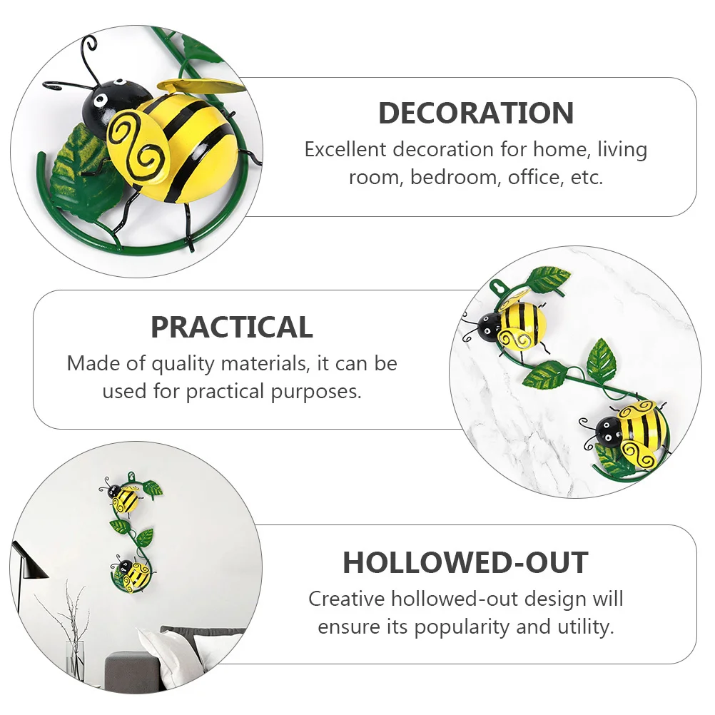 

Home Supplies Iron Bee Art Hawaii Party Decor Decoration Birthday Decorations Wall