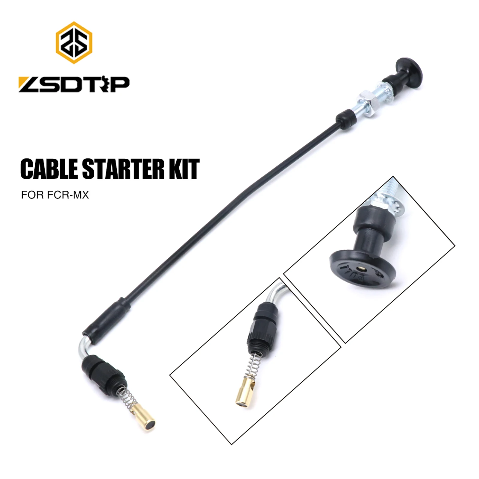 ZSDTRP For Keihi FCR-MX Cable Starter Kit Carburetor FCR Choke Cable Assembly Starter Plunger CRF250R CRF250X CRF450R CRF450X