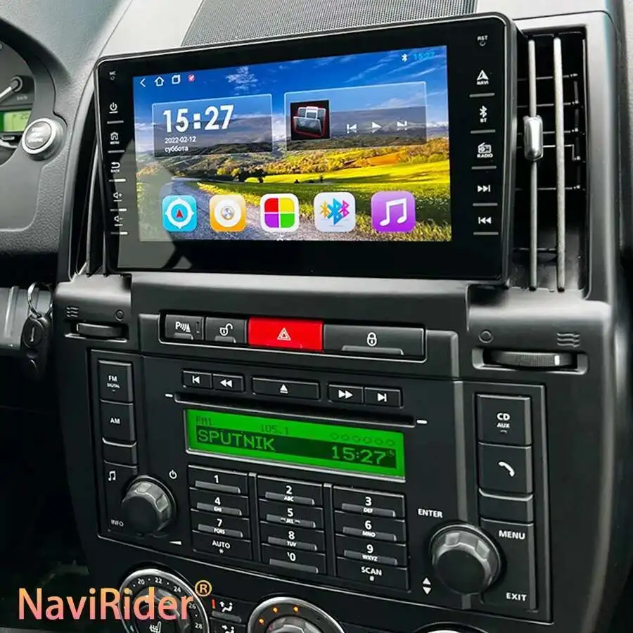 128GB ROM Android 14 Radio 2Din For Land Rover Freelander 2 2009 Navigation GPS Touch Screen Stereo Car Multimedia Video Player