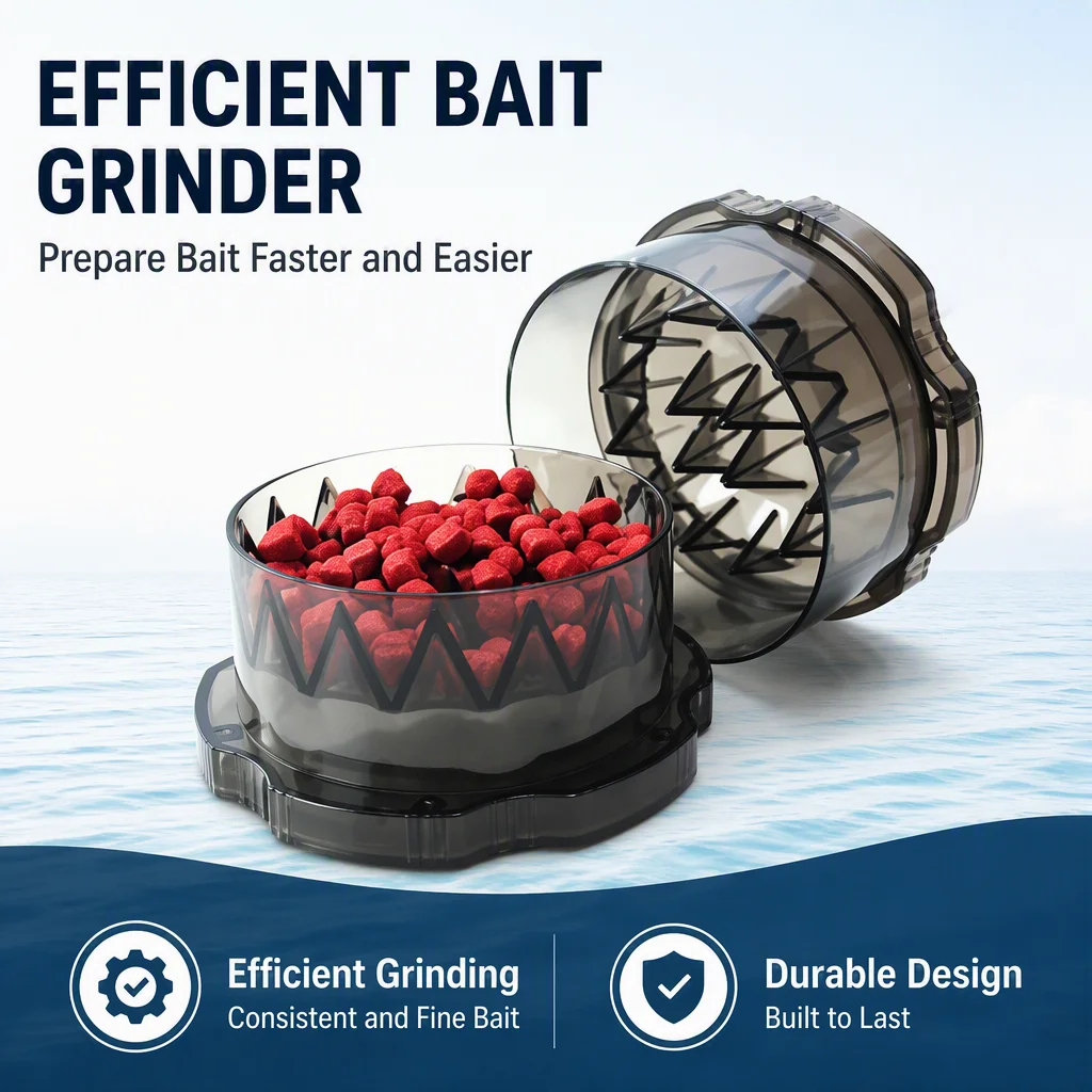 Portable Fishing Bait Grinder, Manual Boilie Crusher for Carp Bait, Efficient Particle Bait Making Tool Carp Fishing Tackle