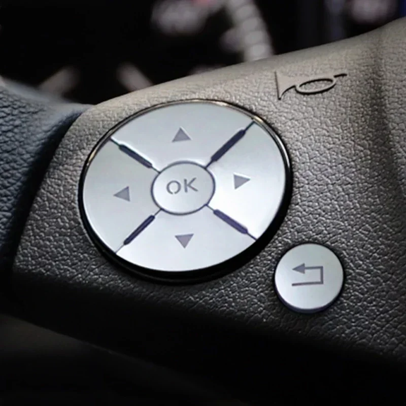 Наклейка на кнопку переключателя на рулевом колесе для Mercedes-Benz W176 W246 W212 W204 A B C E ML GL SLK GLK Class Decorate