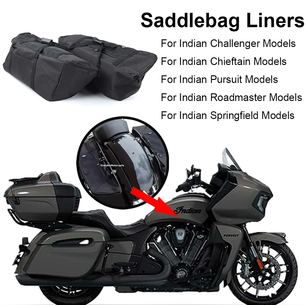 per-indian-challenger-chieftain-pursuit-roadmaster-springfield-bagagli-liner-borse-laterali-scatola-borse-portaoggetti-interne-nuova-moto