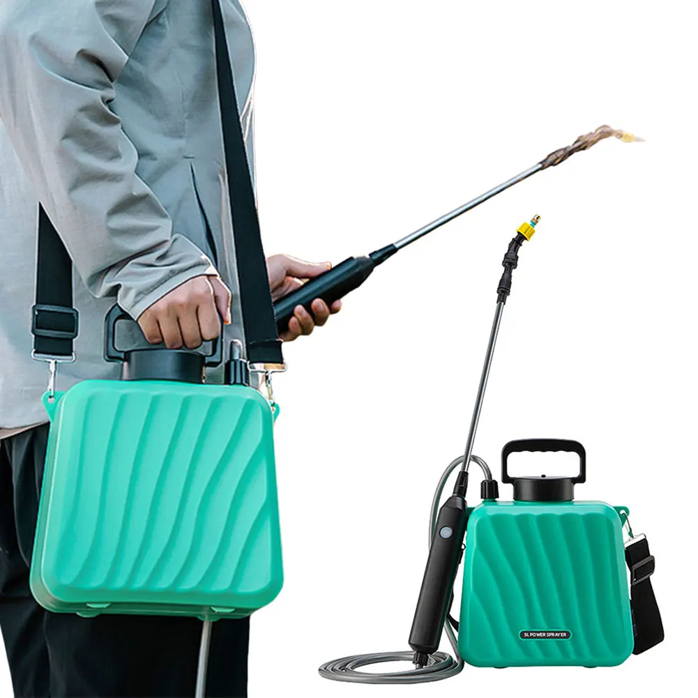 

1.35 Gallon/5L Battery Powered Sprayer with USB Rechargeable Handle and Retractable Wand Water Sprayer for Lawn Garden Cleaning