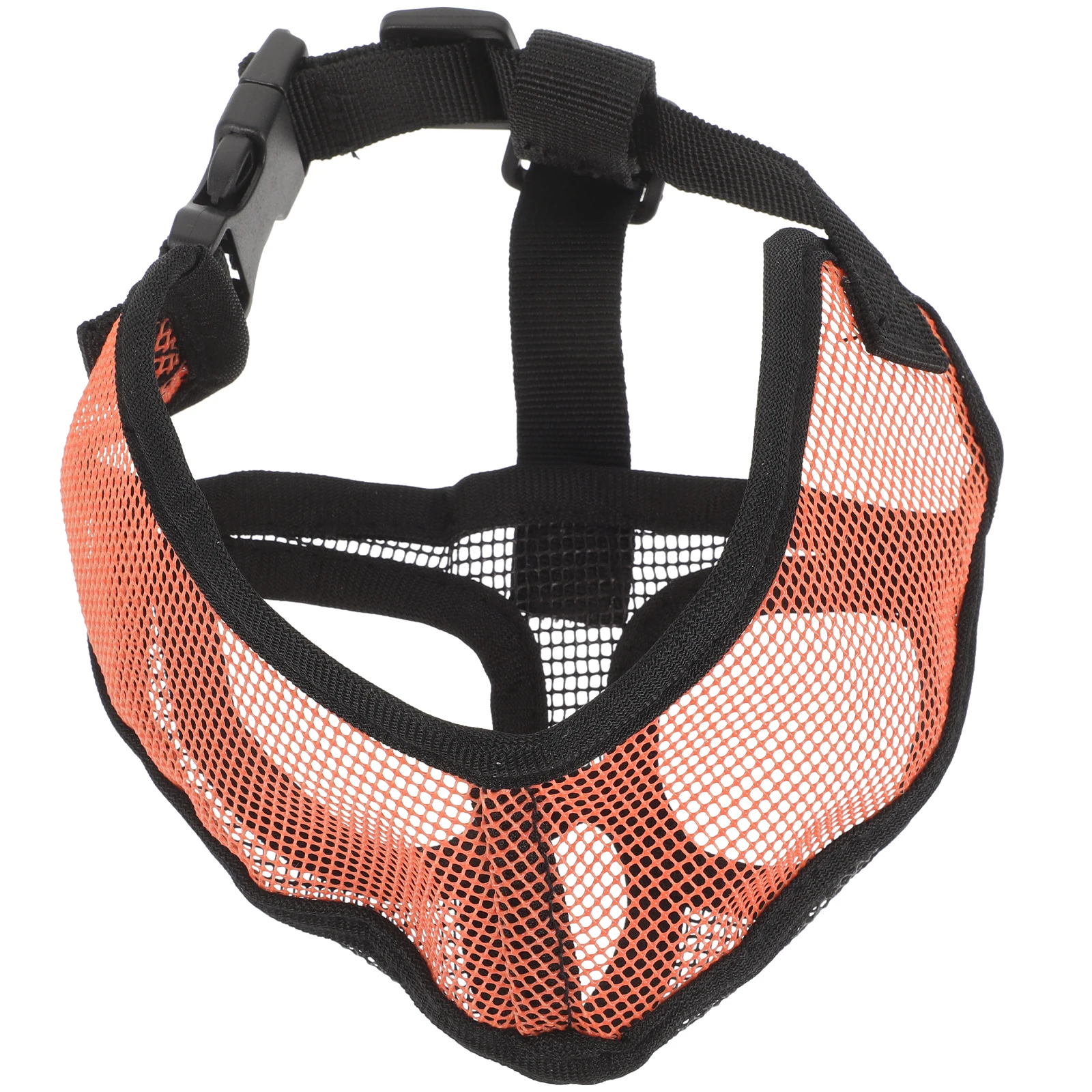 

Short Snout Dog Muzzle Pet Mask Anti Bark Adjustable Mesh Nylon ange Use Comfortable Biting Chewing Pet