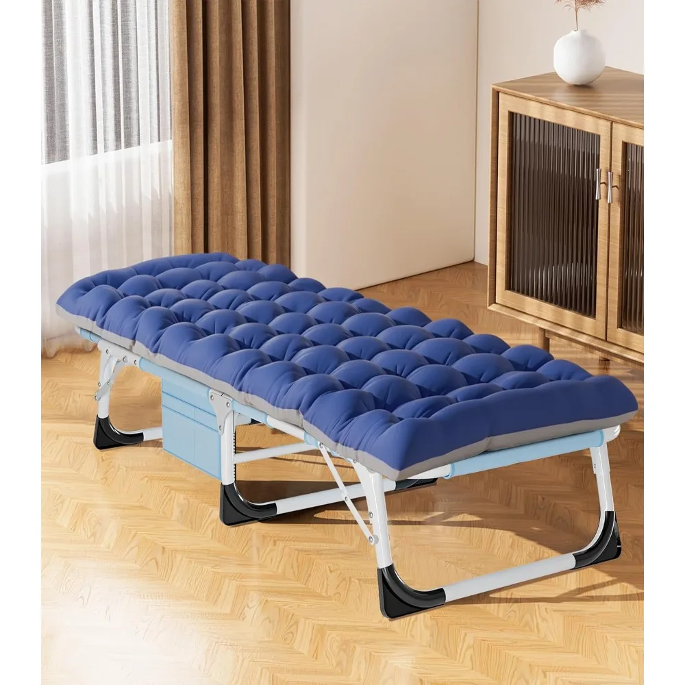 كرسي صالة خارجي عالي التحمل قابل للطي بسعة 500 رطل، قابل للتعديل ومحمول للاستخدام في الفناء #2