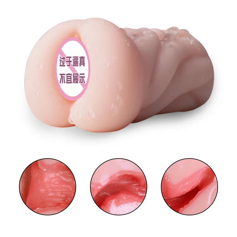 Male Masturbator Pocket Pussy Cup Soft Sex Doll Sex Toys For Men Realistic Vagina And Anal Sex Sucking Machine Penis Trainer