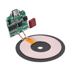 5-15W 12V Wireless Fast Charging For QI Mobile Phone Charger Module Transmitter PCBA Circuit Board Large Coil 0-8MM Distance