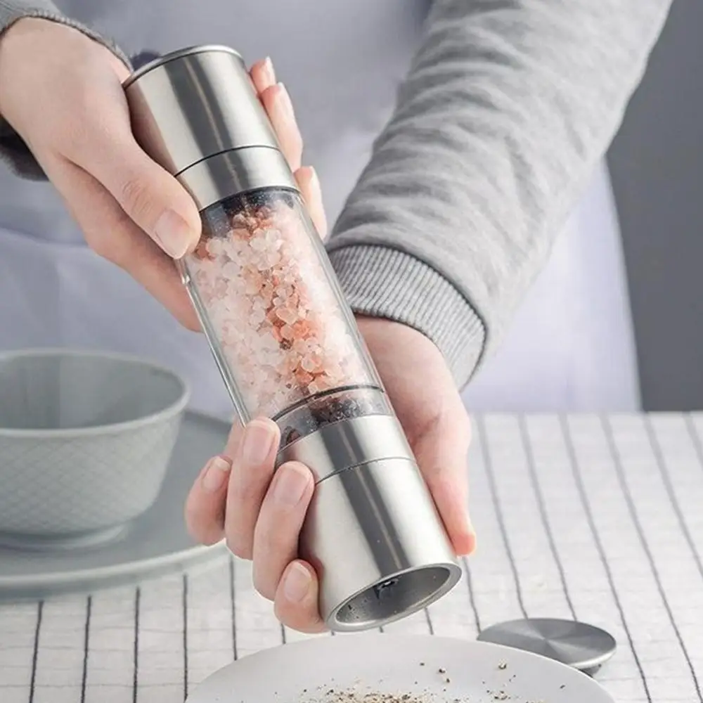 1/2PCS Manual Salt Pepper Grinder Convenient Easy To Use Grinding Bottle 260 Grams Seasoning Grinder Pepper Mill Grinder