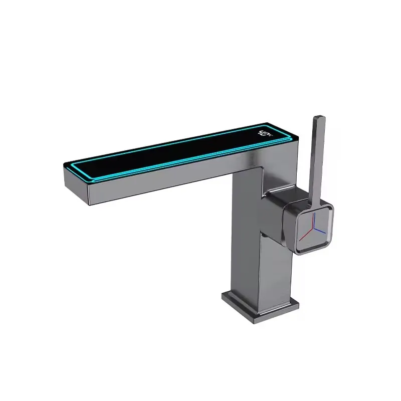 

Bathroom Taps Led Digital Display Touch Free Health Touchless Basin Sensor Smart Faucet Automatic Faucets Sensor