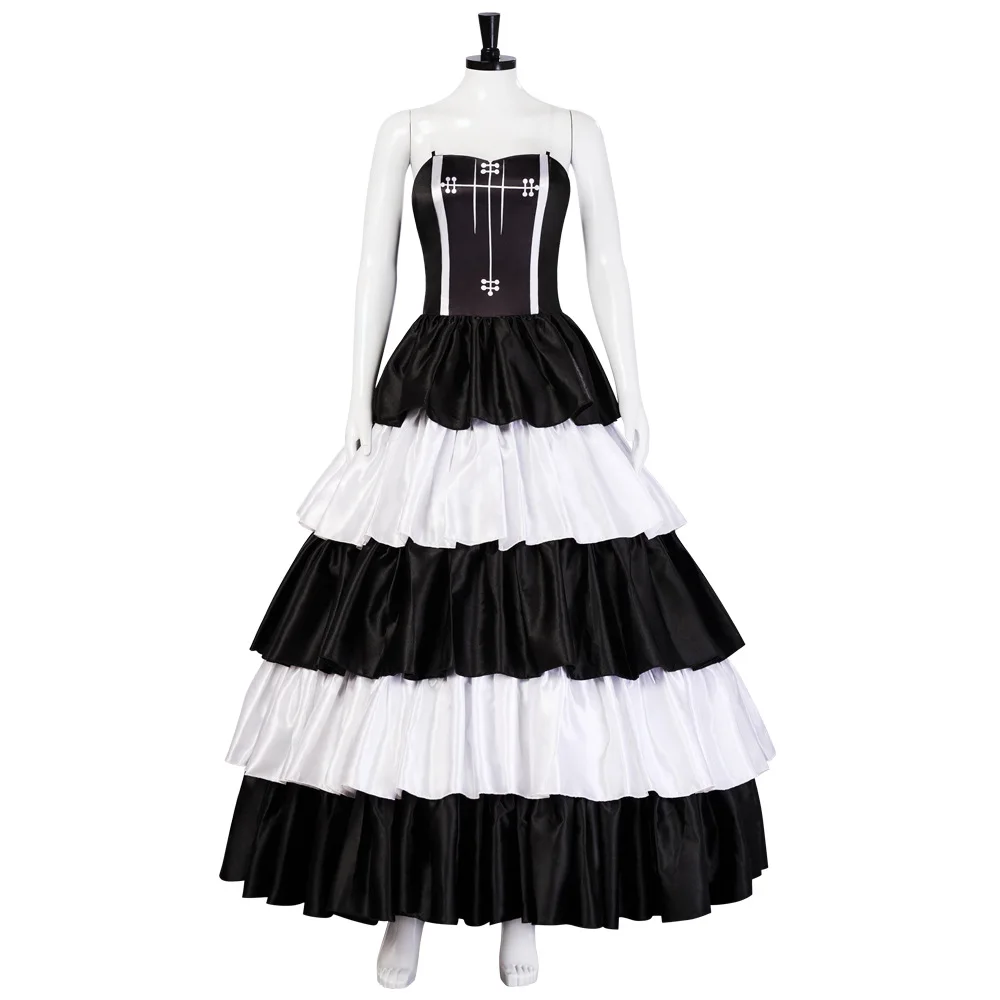 Anime Piratas princesa Perona Cosplay vestido negro traje mujeres adultas vestido uniforme traje de Halloween disfraz actuación