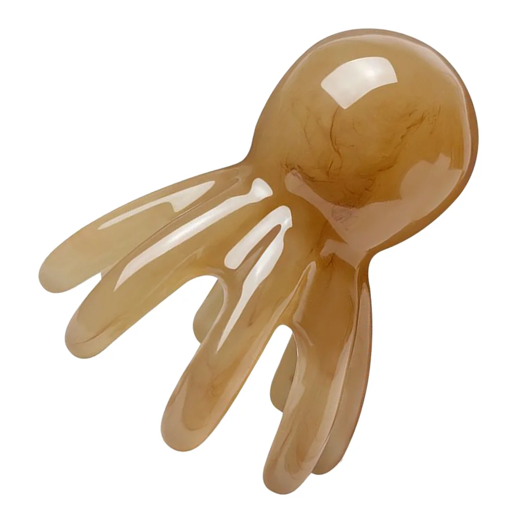 

Eight-claw Comb Scalp Head Massager Tool Active Tooth Octopus Hair Gua Sha Resin Picks for Curly