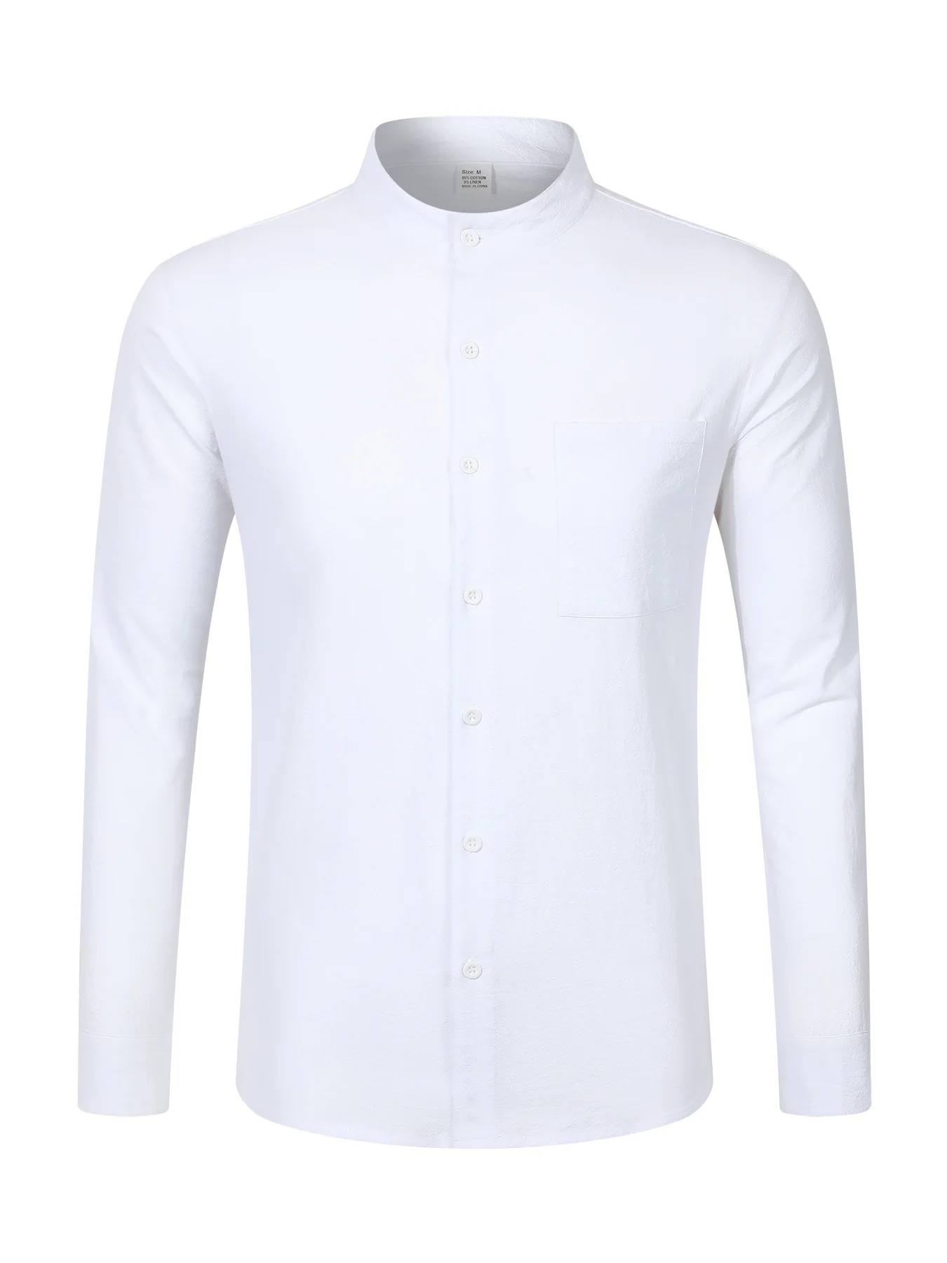 

Мужской хлопково-льняной кардиган с длинным рукавом, однотонный, с однорядными пуговицами, с полным отверстием спереди, повседневный стиль на весну и осень