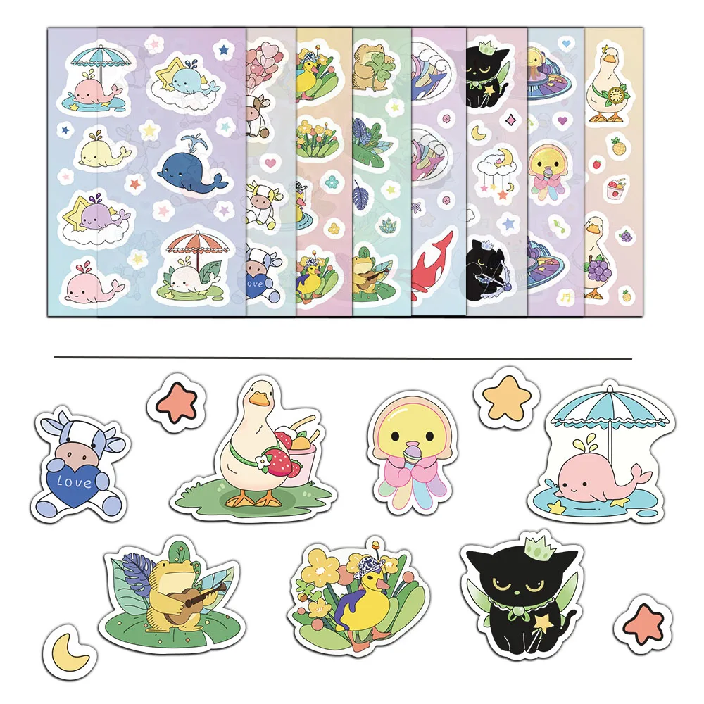 8 teile/satz niedlichen kreativen Meme Festival Traum Zoo DIY Desktop Briefpapier Cup Aufkleber