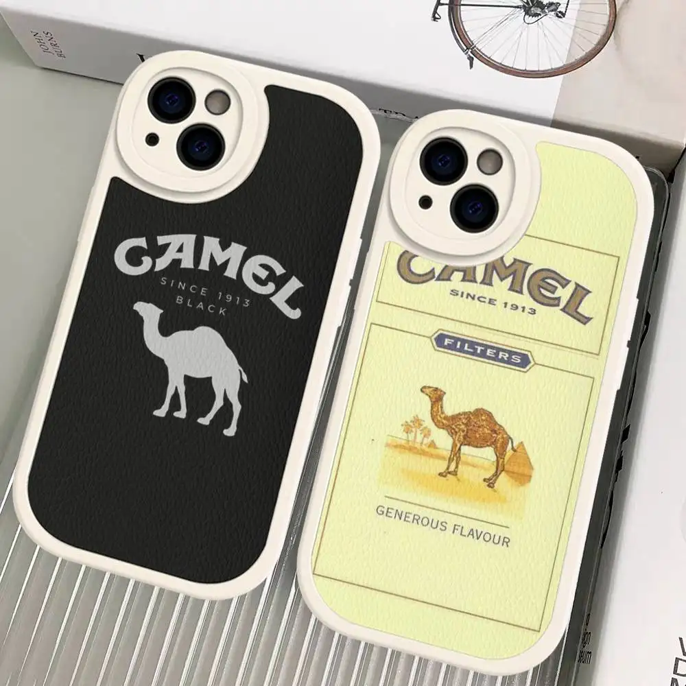 

Vintage Camel Cigarettes Phone Cover For IPhone 11 12 13 14 15 16 Pro Max Mini Plus Soft Leather Case