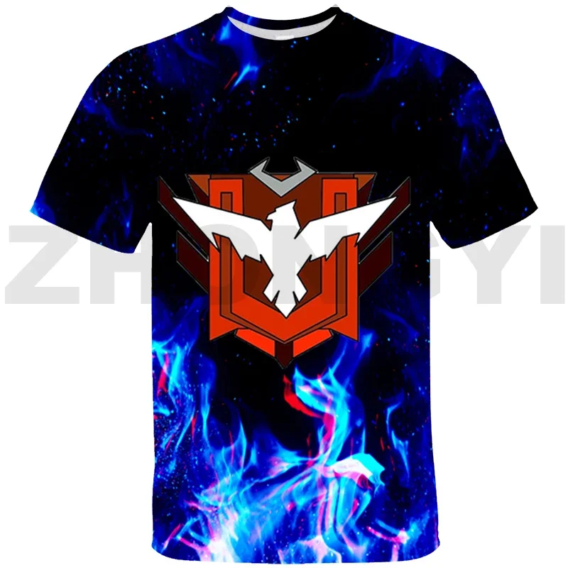 Casual Free Fire Garena Game 3D T-shirt for Men Harajuku Anime Tshirt Cool Cartoon Graphic T Shirts Boys Hip Hop Short Tees Tops