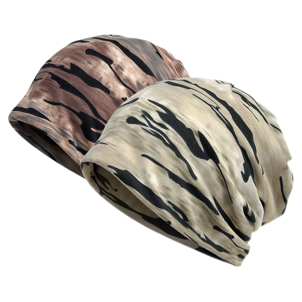 

Camouflage Neck Warmer Scarf Beanie Hat Face Cover Adjustable Cotton Hoodie Bonnet Women Riding Caps Winter Sports Travel