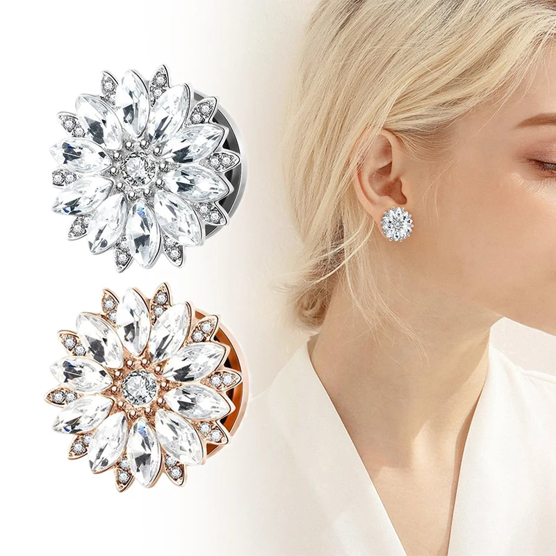 Tapones y túneles para orejas con circonita cúbica, de acero inoxidable, para hombres y mujeres, joyería para piercing corporal, expansor de oreja