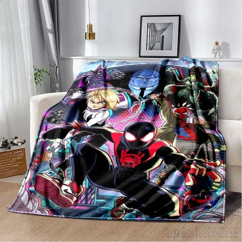 Selimut motif HD Anime Avengers SpiderMan, selimut piknik bepergian, selimut rumah tangga dewasa anak-anak, hadiah selimut