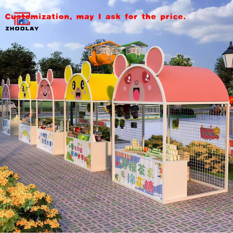custom.Outdoor Wrought Iron Internet Famous Night Market Folding Stand Campsite Market Commercial Square Stall Display Stand