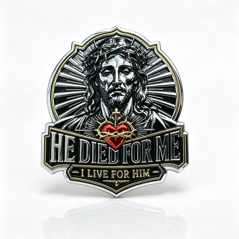 Belief in God Jesus Decorative Metal Stickers DIY Decorative Accessories Scratch Protection High-Quality Modification