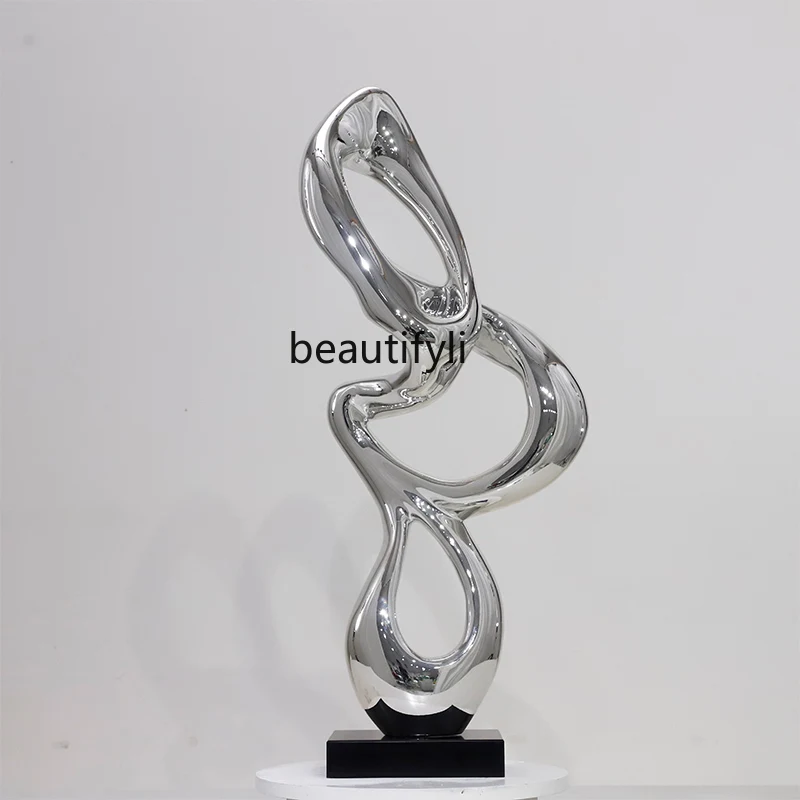 

Office Craft Ornament Creative FRP Electroplating Sculpture Art Installation Entrance Ornament