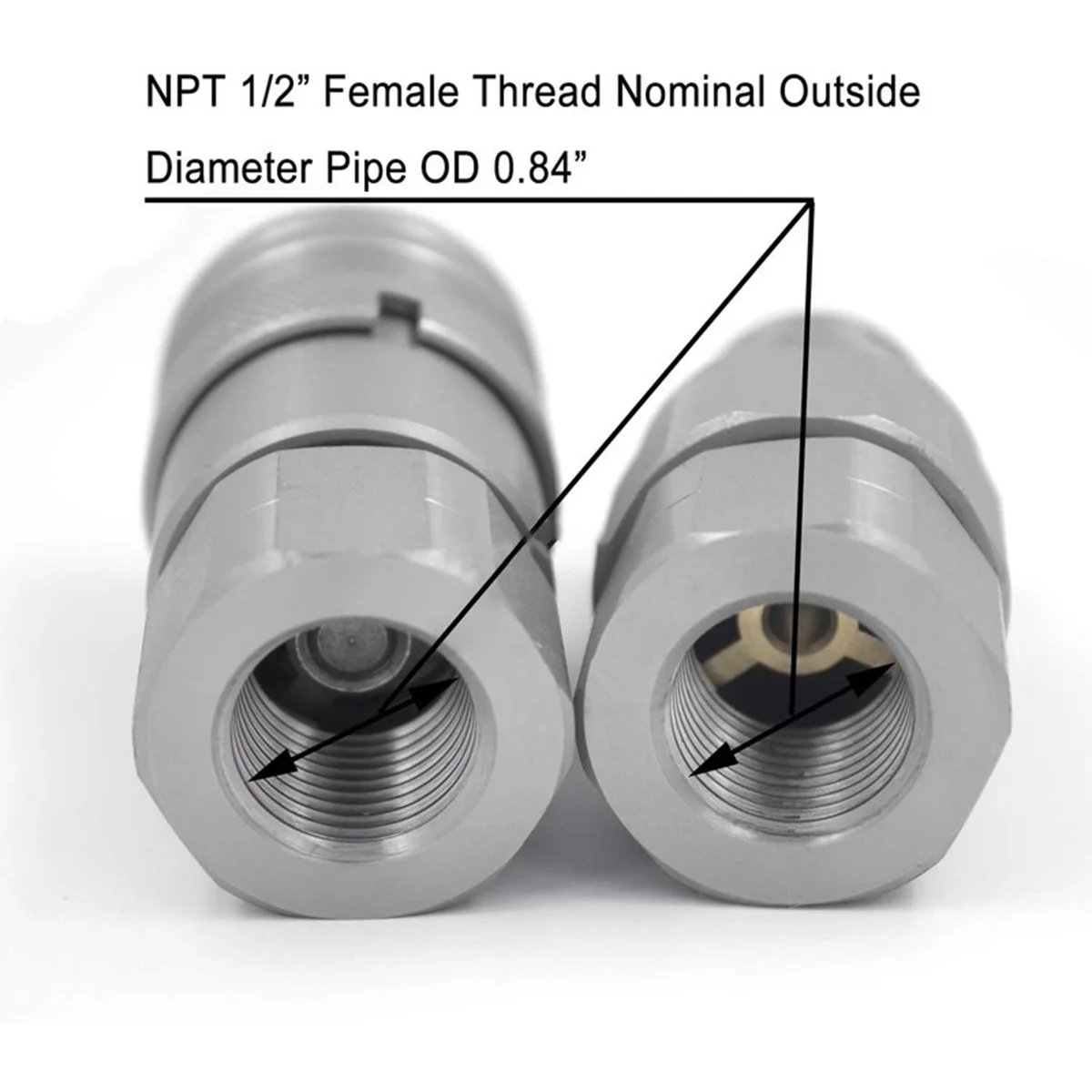 1/2 "وجه مسطح المقرنات الهيدروليكية وصلات 1/2" NPT انزلاق التوجيه الهيدروليكية توصيل سريع المقرنات مجموعة ث/ختم قبعات الغبار العلامة التجارية الجديدة
