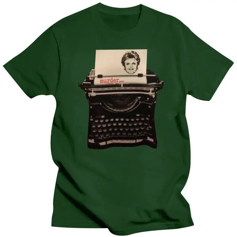 2022 Murder She Wrote / Angela Lansbury / Typewriter T Shirt Print T Shirt Mens Short Sleeve Hot Tops Tshirt Homme