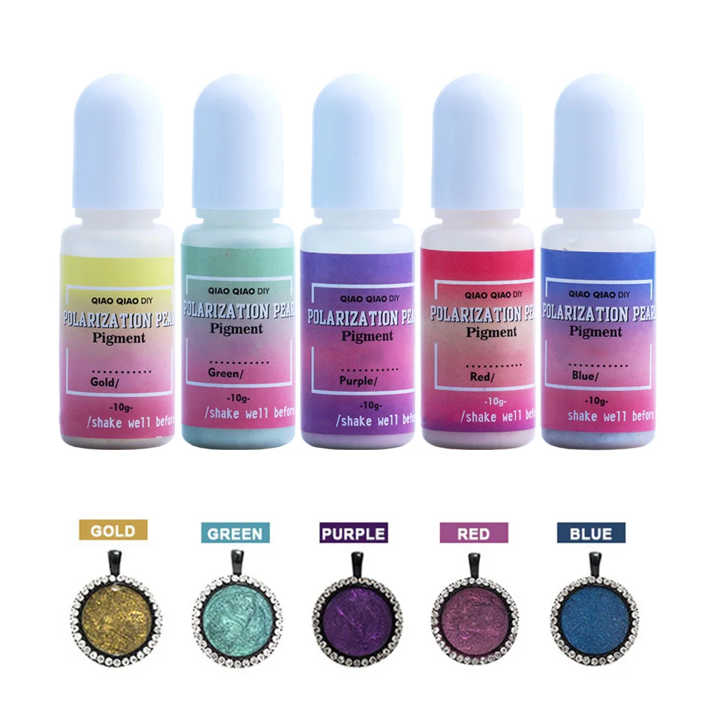 

Starry Sky Epoxy Resin Pigments - 5 Colors Set. Perfect for DIY Jewelry Making & Resin Painting. Each Bottle 10ml / 0.34oz.