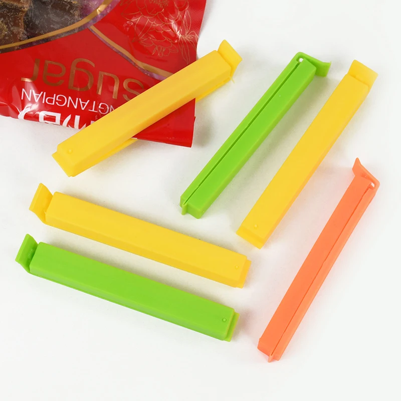 10pcs Plastic Portable New Kitchen Storage Food Snack Seal Sealing Bag Clips Sealer Clamp Kitchen Tool Decoration Accessories