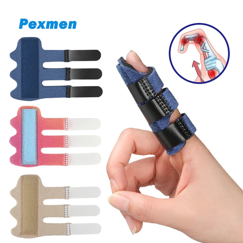 Pexmen Stecca per dito Tutore per dito per dita dell'anello centrale dell'indice Raddrizzamento dell'artrite Immobilizzazione delle nocche