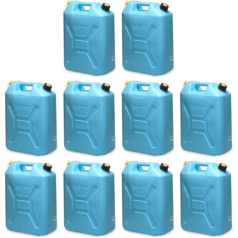 

Scepter Portable Plastic Military Style Food Grade 5Gal Water Jug Container with Reversible Spout for Camping &Emergency Storage