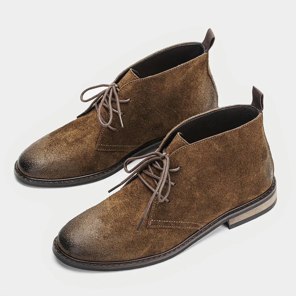 Leather Boots Retro Comfortable Brand Retro Fashion 2026 Ankle Boots view 3