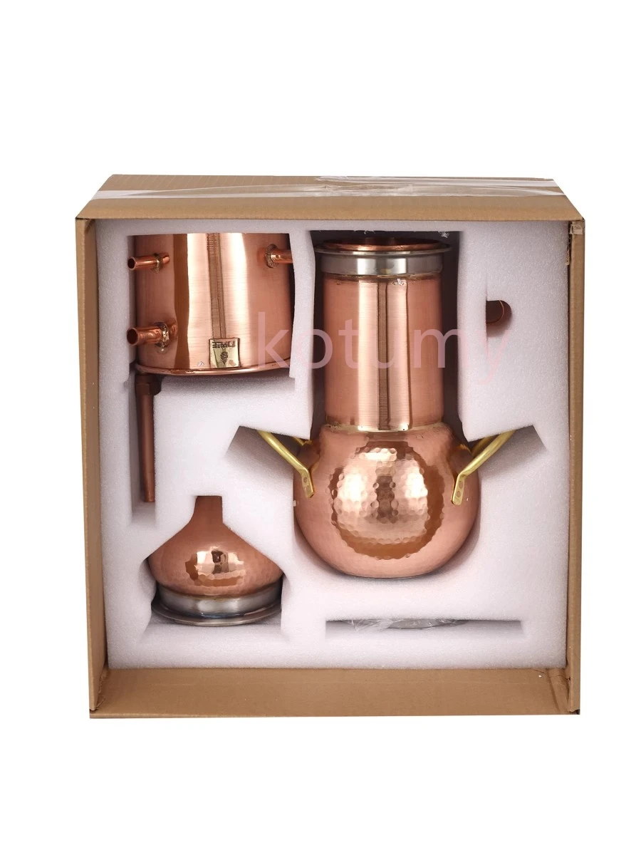 آلة تقطير الزهور الهيدروسول النحاسية معدات التقطير المنزلية آلة هيدروسول آلة تقطير الروح المقطرة #3