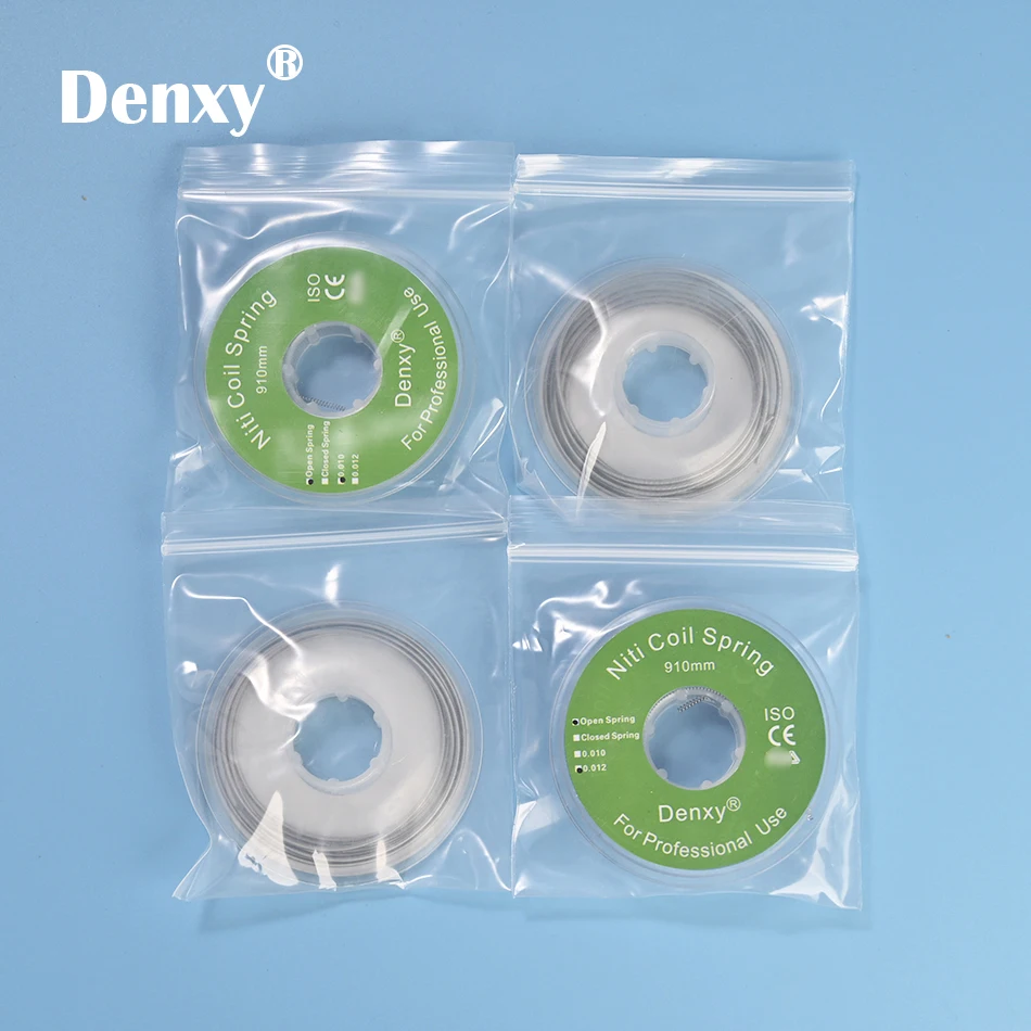DENXY 2 Rollen/Set Kieferorthopädische Niti-Spiralfedern, offene und geschlossene Federn, Bogen-Draht, Dentalmaterial für Zahnärzte, Brackets und Zahnspangen – Detail 8