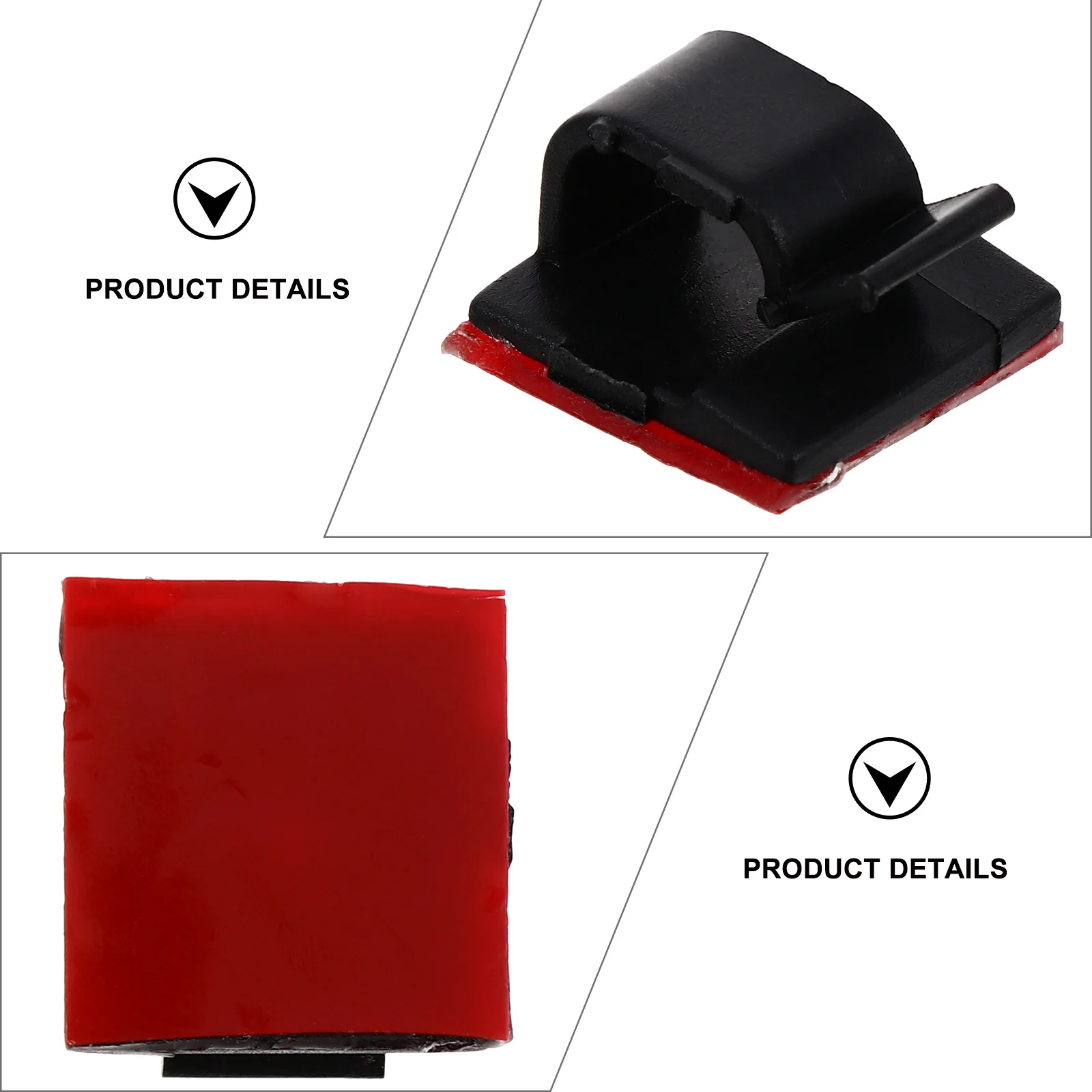 20 قطعة مقاطع كابلات منظم ذاتي اللصق إدارة كبلات البيانات حامل السلك منظم الحبل مقاطع الحبل ذاتية اللصق #6