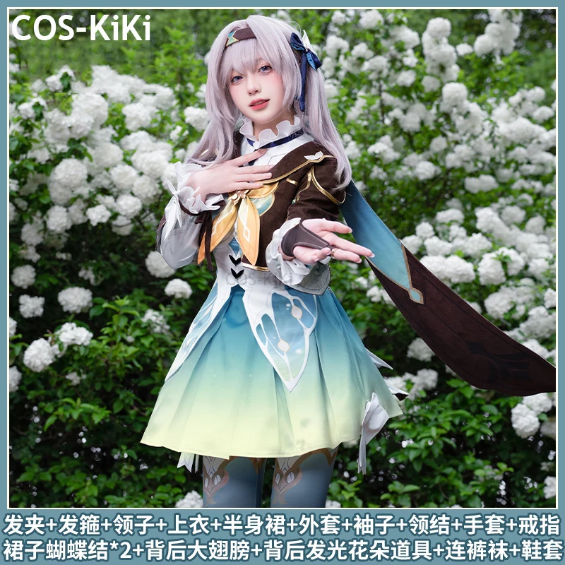 COS-KiKi Honkai: Star Rail Firefly Game Suit Elegant Nifty Lovely Uniform Cosplay Costume Halloween Party Role Play Outfit Women