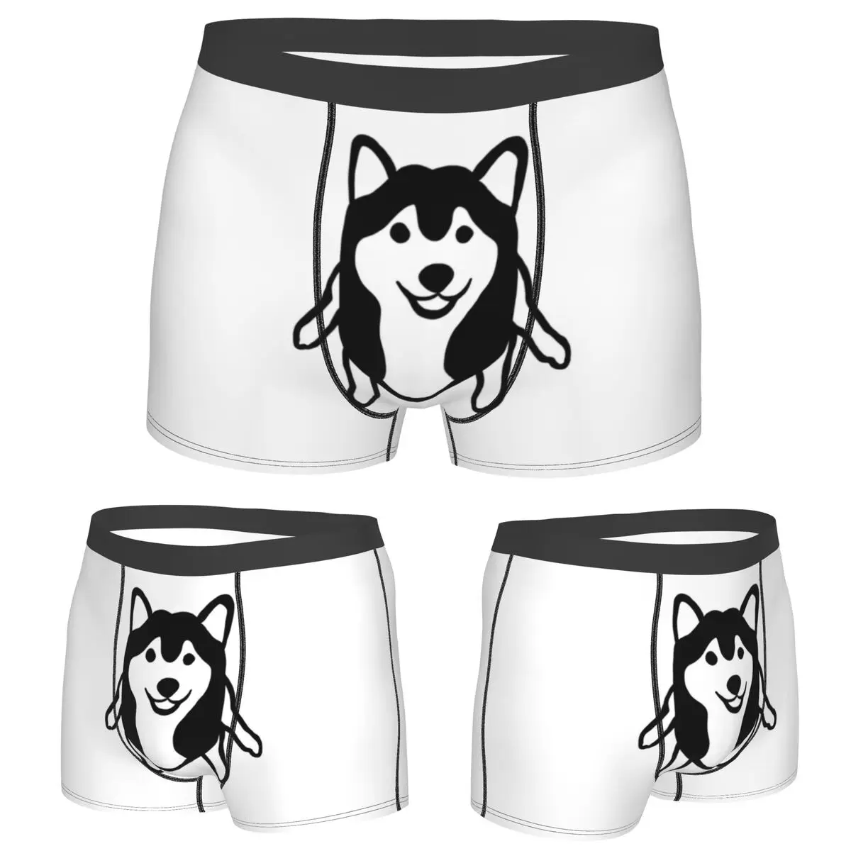 

Трусы-боксеры, шорты, трусы Shiba Inu, мужское удобное нижнее белье для Homme, мужской подарок бойфренду