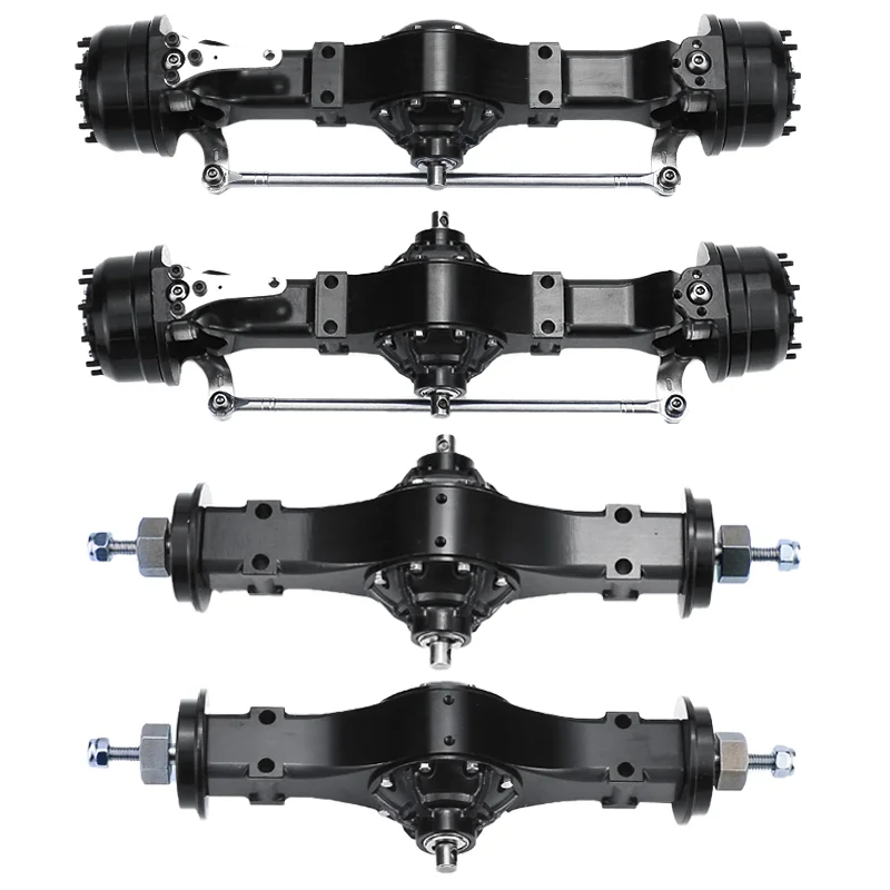 Metal Front/Through/Rear Axle Without Lock for 1/14 Tamiya RC Dump Truck SCANIA 770S R620 VOLVO BENZ Arocs MAN TGX Car